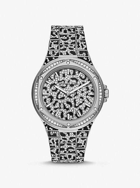 michael kors bling watch silver|lennox animal pave watch.